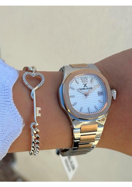 DK.FT.1.377 Daniel Klein Çelik Kordon 30 mt Suya Dayanıklı Yeni Sezon Şık Tasarım Bayan Kol Saati