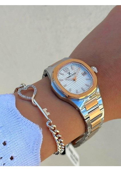 DK.FT.1.377 Daniel Klein Çelik Kordon 30 mt Suya Dayanıklı Yeni Sezon Şık Tasarım Bayan Kol Saati fiyatları