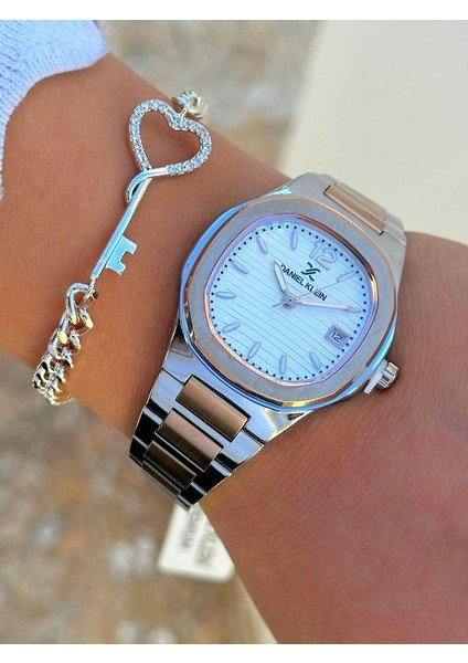 DK.FT.1.377 Daniel Klein Çelik Kordon 30 mt Suya Dayanıklı Yeni Sezon Şık Tasarım Bayan Kol Saati modelleri