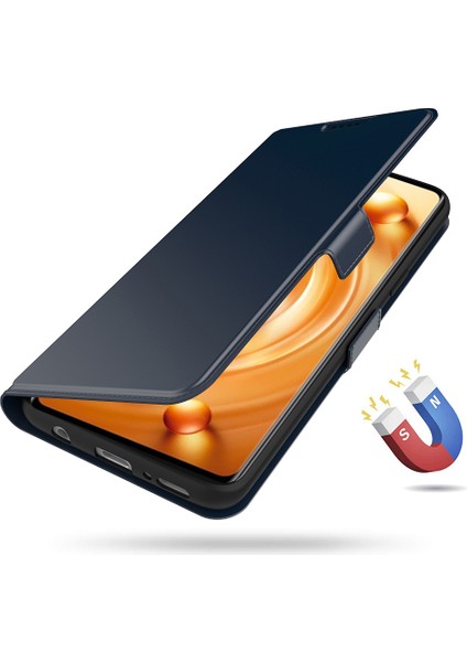 Vivo Y36 5g Önleme Önleme Önleyici Flip Telefon Kapağı Pu Deri Standı Kabuk Kartı Yuvası Cep Telefonu Kasası (Yurt Dışından)