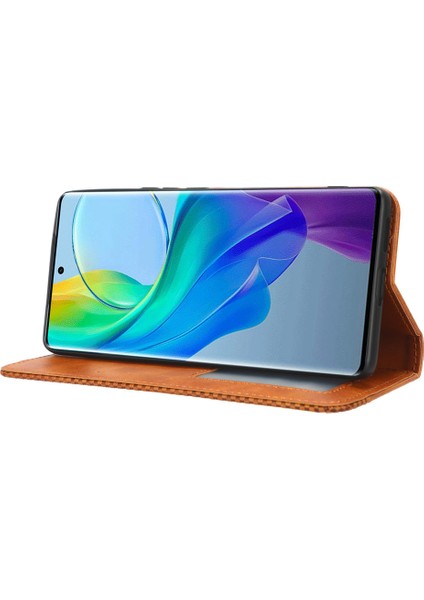Vivo Y78+ 5g / Y78 5g / V29 Lite 5g Stand Cüzdan Retro Manyetik Kapanma Akıllı Telefon Kılıfı Cüzdan Deri Kapağı (Yurt Dışından) indirimleri