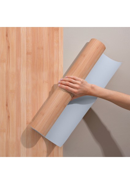 Bambu Ahşap Yapışkan Folyo, Su Geçirmez, Isıya Dayanıklı, Banyo, Yatak Odası, Mutfak Için Ev Dekoru, Dolap Yapışkanı, Duvar ve Mobilya Kaplama Folyosu, Büyük Ebatlı Folyolar Dekoros indirimleri