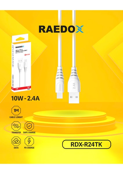 USB To Type-C 10W 2.4A Hızlı Kablo
