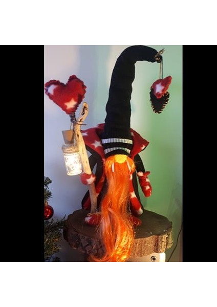 Ledli Aplik Dekoratif Şans Cücesi Biblo Hediye 60 cm modelleri