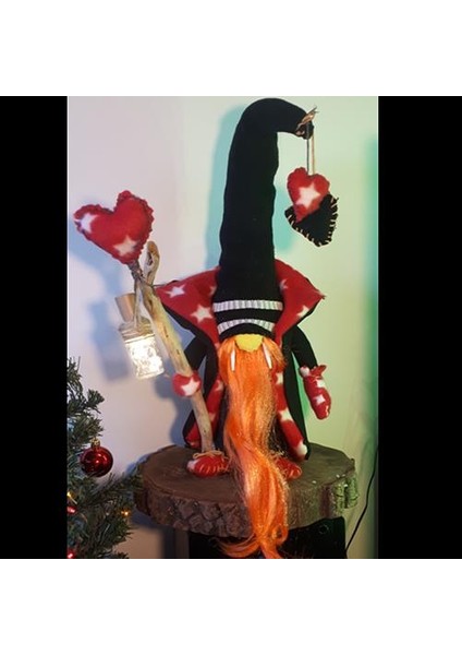 Ledli Aplik Dekoratif Şans Cücesi Biblo Hediye 60 cm fırsatları