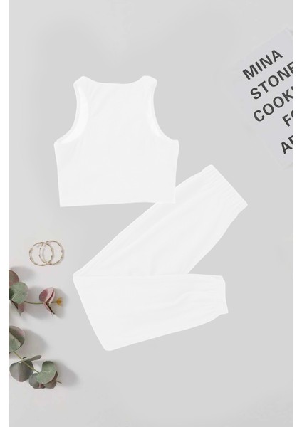 Tek Renk 1 Takım Kolsuz Polarlı Alt Üst Pijama Takımı fiyatları