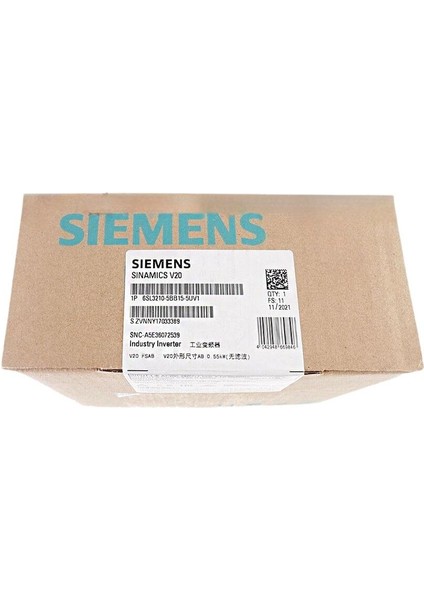 6SL3210-5BB15-5UV1 Sıemens Sınamıcs V20 200-240V Ürt.garantisi