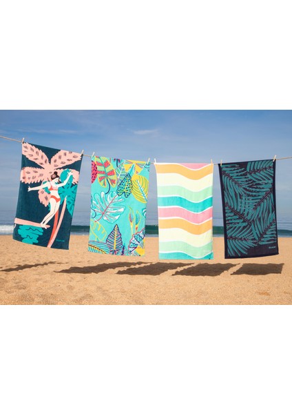 Olaian Plaj Havlusu - L Boy - 145 x 85 cm - Baskılı fiyatları