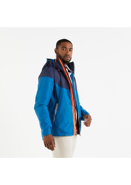 Tribord Erkek Yelkenli Yağmurluğu - Mavi/Mavi - Sailing 100 modelleri