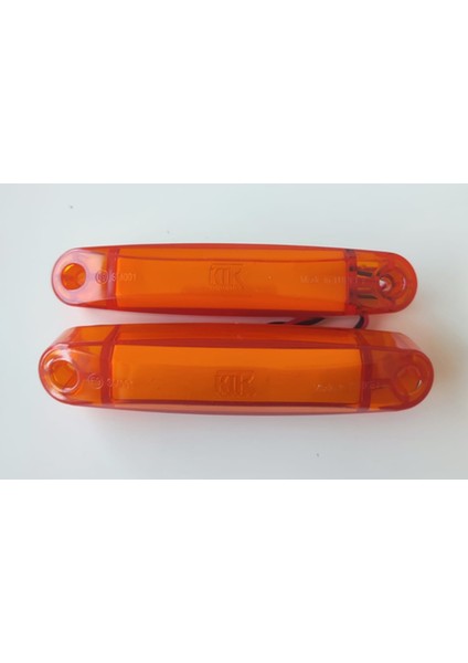 2 Adet Neon Parmak LED Lamba Turuncu 12-24 Volt
