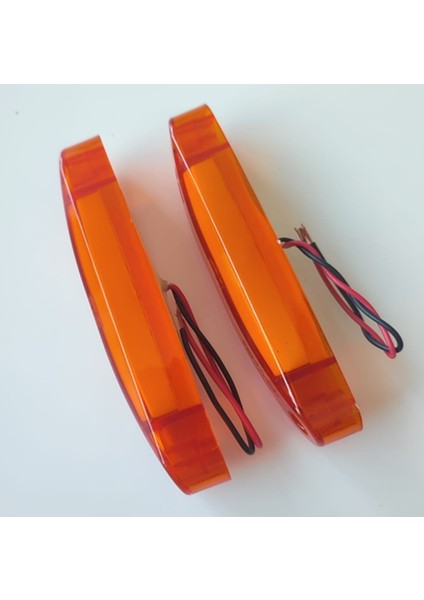 4 Adet Neon Parmak LED Lamba Turuncu 12-24 Volt