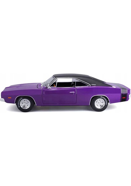 1969 Dodge Charger R/t Mor 1/18 Model Araba