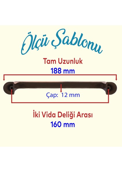 Simay Mobilya Mutfak Dolabı Çekmece Dolap Kapak Kulpu Düz Metal Kulp Kulbu Kulpu 160 mm Antik Bakır fiyatları