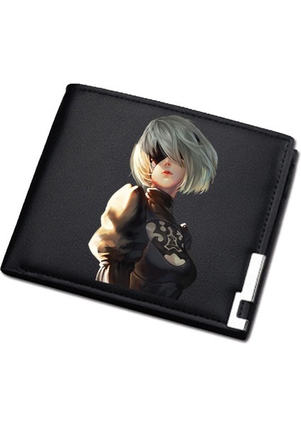 Nier Automata Oyun Çevre Cüzdanı, Erkekler ve Kadınlar Için Kısa Stil (Yurt Dışından)