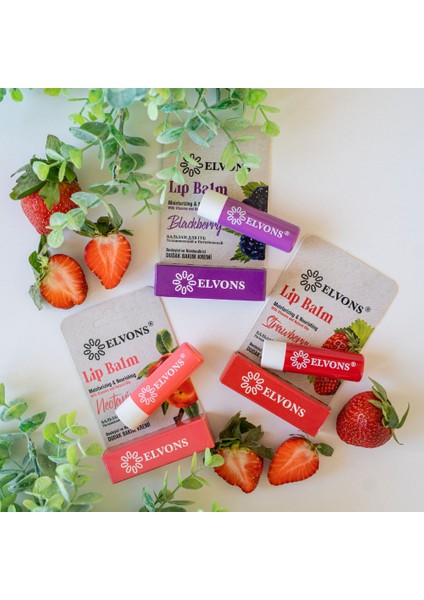 Lip Balm Dudak Bakım Kremi Besleyici ve Nemlendirici Şeftali (C & E Vitaminleri)