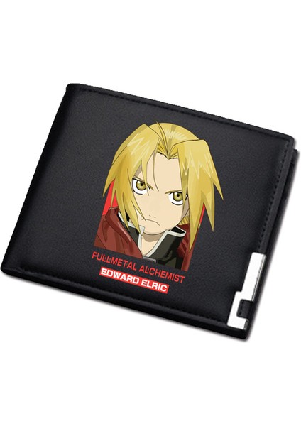Fullmetal Alchemist Cüzdan Edward Kısa Erkek ve Kadın Cüzdan Cüzdanı (Yurt Dışından)
