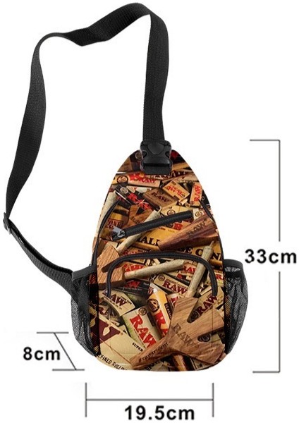 Raw Periferik Göğüs Çantası Crossbody Çanta Spor Çift Sırt Çantası Omuz Çantası (Yurt Dışından) fiyatları