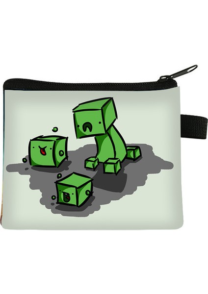 Minecraft Piksel Oyunu Öğrenci Çantası Çocuk Bozuk Para Cüzdanı (Yurt Dışından)