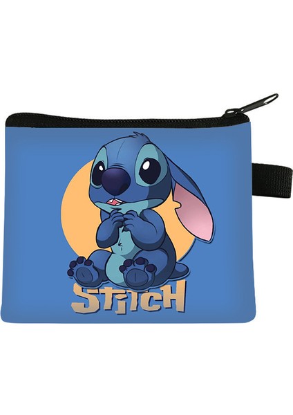 Stitch Animasyonlu Bozuk Para Cüzdanı Anahtar Saklama Çantası (Yurt Dışından)