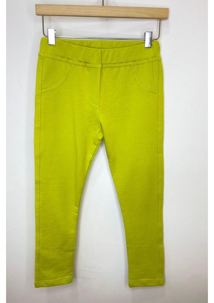 Kız Çocuk 5-14 Yaş Pamuklu Tayt Yağ Yeşili fiyatları