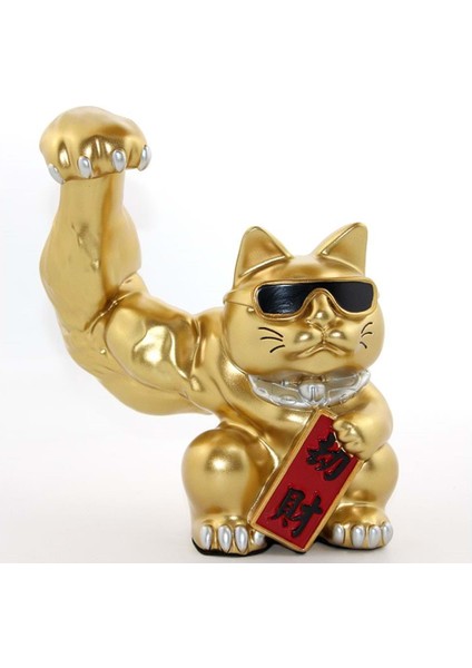 Polyester Şanslı Kedi Figürü Biblo