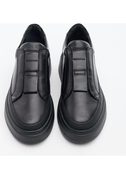 Deri Lastik Bağcıklı Casual Erkek Ayakkabı modelleri