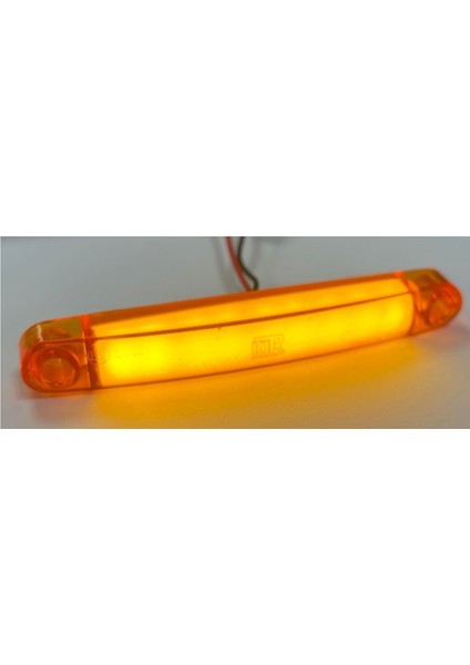 12 Adet Neon Parmak LED Lamba Slim Model Turuncu 12-24 Volt