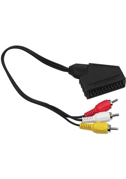 Elektromer Scart Adaptör Dişi/rca Erkek 20 cm Kablo