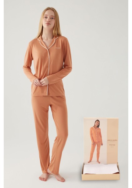 Kadın Pijama Takım, Düğmeli Pijama Takım, Kutulu Gönderim,