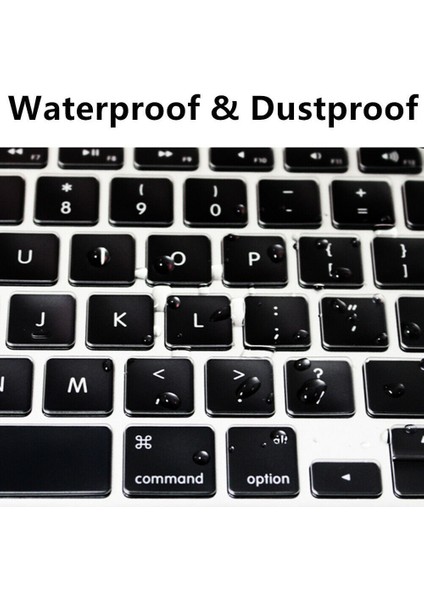 Macbook Pro 13 Inç A2686 M2 Işlemcili Silikon Klavye Koruyucu Türkçe Touchbar 2023 modelleri