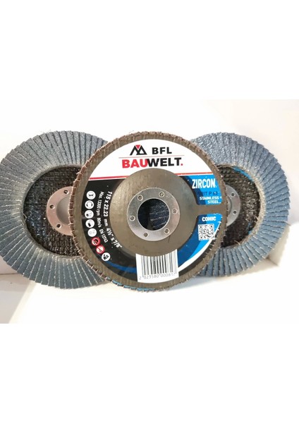 ÇAP115 Z060 Flap Disk Zımpara Inox 5 Li Paket