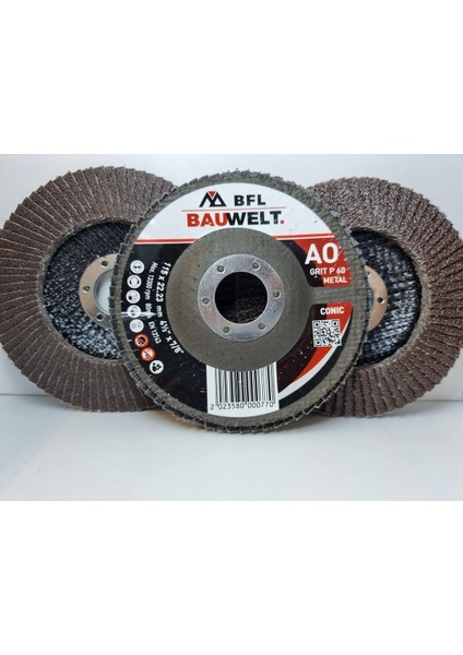 ÇAP115 A060 Flap Disk Zımpara Hıghtech 5li Paket