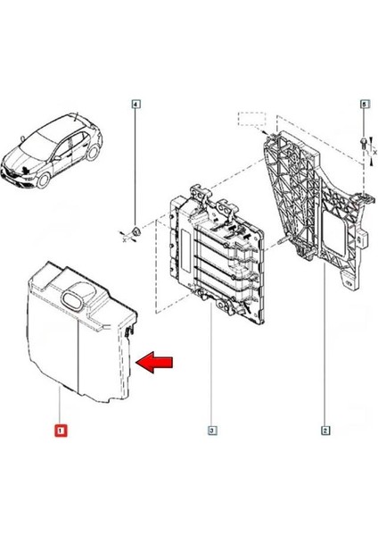 Megane 4 Enjeksiyon Beyin Muhafaza Kapağı 237065517R