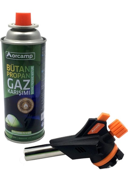 Orgaz 227 Gram Kartuş Tüplü Pürmüz Torch Set