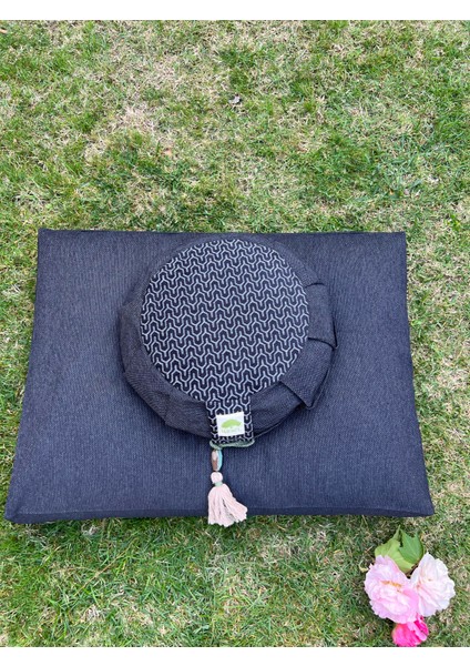 Lotus Meditasyon Minder Seti, Siyah Zafu Zabuton Yoga Minderi modelleri
