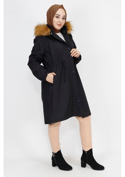 Bycoolest Butik 11011 Bondet Kumaş Büyük Beden Orta Boy Kaban fırsatları