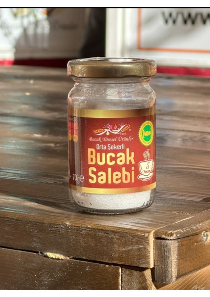 Bucak Yöresel Ürünler Bucak Salebi 5 Fincanlık Hakiki Bucak Salebi + Şeker