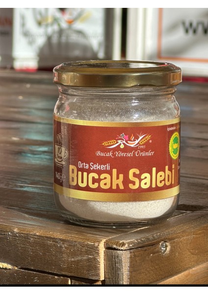 Bucak Yöresel Ürünler Bucak Salebi, 10 Fincanlık, Hakiki Bucak Salep+Şeker, 140 gr