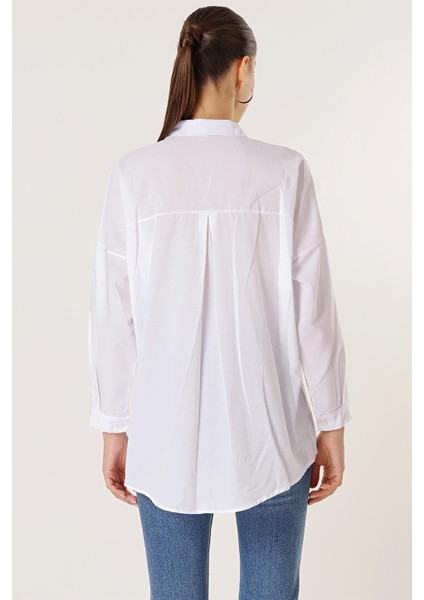 Kolyeli Oversize Tunik Gömlek indirimleri