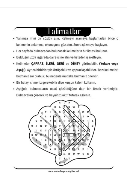 Enine Boyuna Eğitim İngilizce Kelime Bulmaca Kitap Seti 3 Kitap