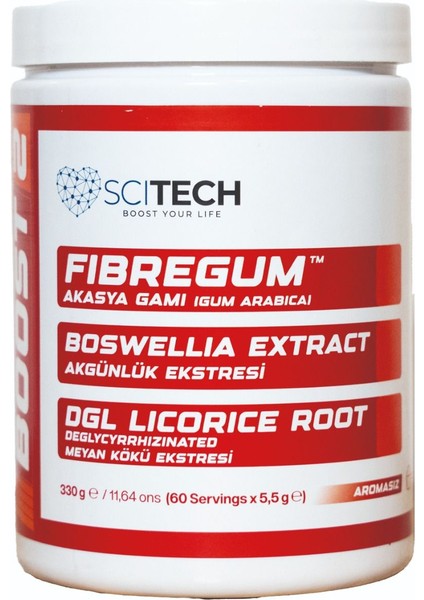Boost-2 Fibregum Tm - Akasya Gamı + Akgünlük Ekstresi + Dgl Meyan Kökü Ekstresi