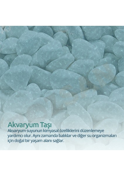 Beyaz Taş 4-6cm Dolomit Taşı Bahçe Süs Akvaryum Taşı Dere Çakıl Taşı 50 kg