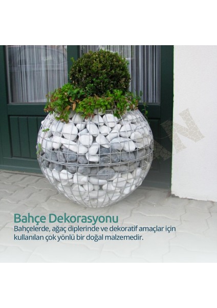 Beyaz Taş 6-10CM Dolomit Taşı Bahçe Süs Akvaryum Taşı Taşı Dere Çakıl Taşı 10 kg