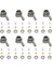 8x Metal Direksiyon Fincan Dönüş Fincan Kiti C14 C24 C34 C44 B14 B1 B16 B24 B36 Mn D90 D91 MN99S Rc Araba Parçaları, Titanyum (Yurt Dışından) 1