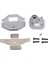 Metal Ön/arka Portal Aks Kapağı Dişli Kabuk Koruyucu ile 1/10 Rc Paletli Eksenel SCX10 I Iı 90046 Yükseltme Parçaları, 2 (Yurt Dışından) 1
