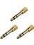 3x Kaliteli Kulaklık Adaptörü Stereo Goldplug (Yurt Dışından) 1