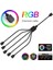 Adet Fan Rgb Splitter Adaptör Kablosu 5V 3 Pin Konut Cpu Soğutucusu Için (Yurt Dışından) 4