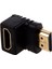 Hdmi adaptör 90 derece dik açılı L tipi (altta) siyah (Yurtdışından) 5