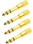 Ses Jak Adaptörü Dönüştürücü Stereo Stecker Buchse(Altın) (Yurt Dışından) 2