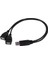 USB 2.0 A Erkek 2 Çift USB Dişi Jak Y Splitter Hub Adaptör Kablosu (Yurt Dışından) 3